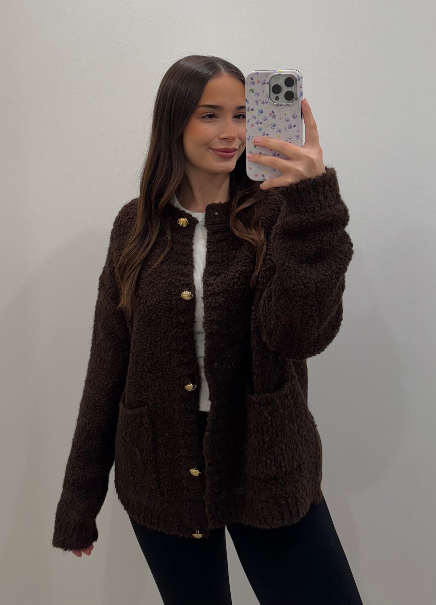 Cardigan "Espresso" Bouclé